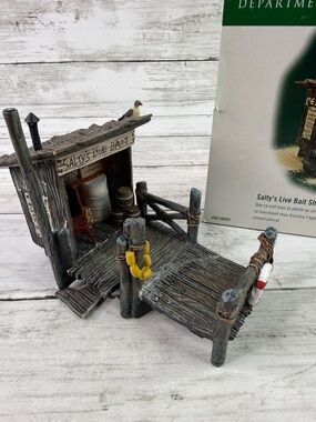 Dept 56 “Salt’s Live Bait Shack” New England Village AS IS read description